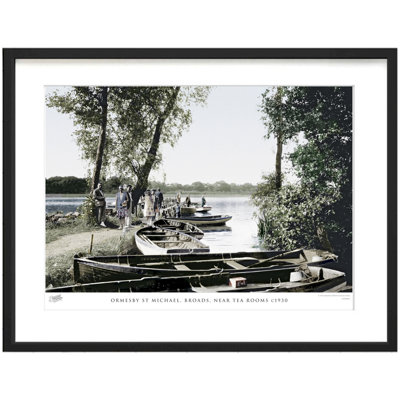 Ormesby St Michael, Broads, Near Tea Rooms C1930 1 Piece Single Picture Frame Wall Art