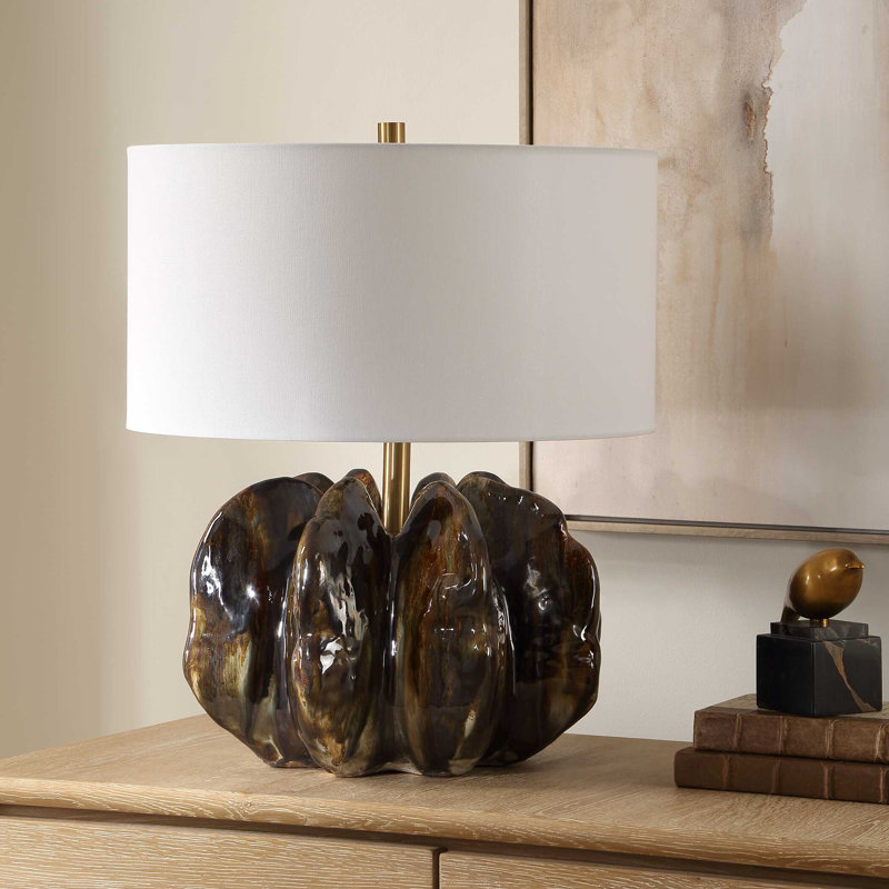 Uttermost Jaudon Brown Glass Table Lamp