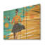 Femme orange Midcentry Insta Pose - ballet sur bois-947772796