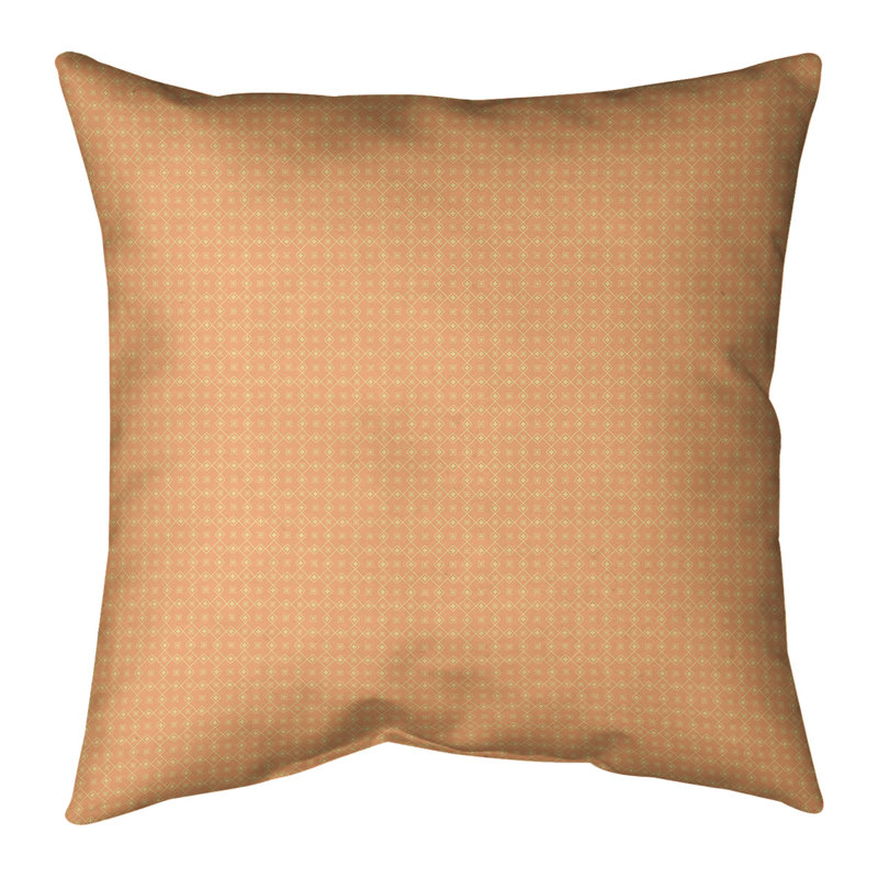 Housse de coussin Katelyn Elizabeth, 18 po x 18 po, Pas de bourre, Orange / Jaune