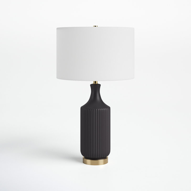 Lampe de table 31 po Waithman, Noir / or