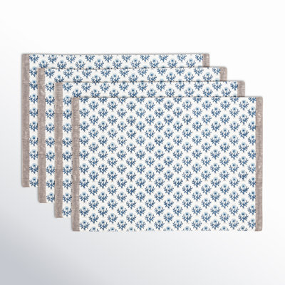 over&back Hand-Blocked Placemats, Set of 4