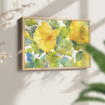 Citrus Hibiscus -Framed Print - Restickable