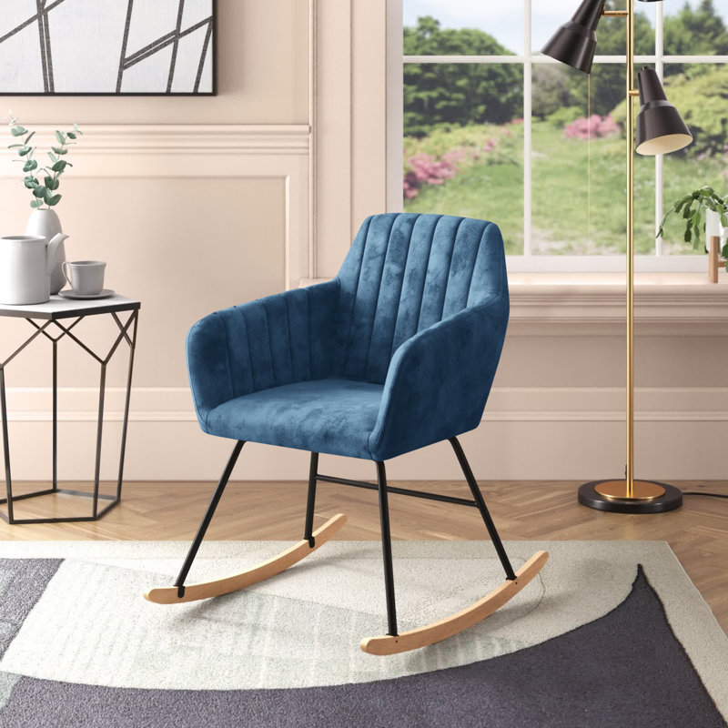 Abeyta Rocking Chair, Blue
