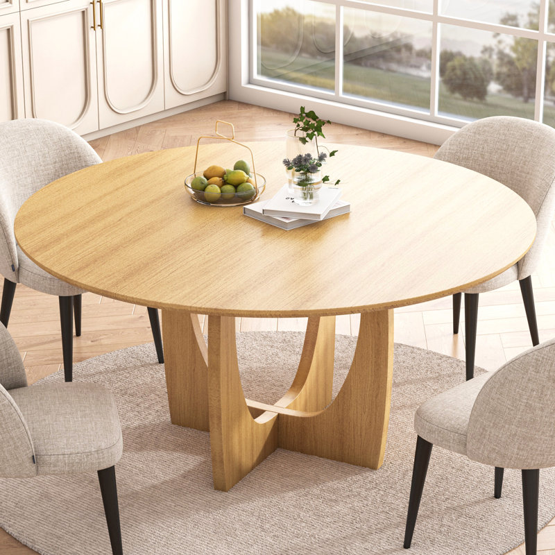 Table de salle à manger 30 "H, H 30 po x L 42 po x l 42 po, Bois naturel