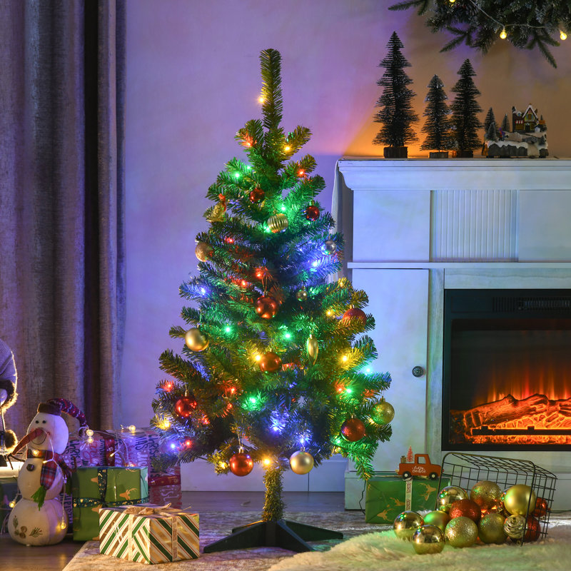 Grand arbre de Noël artificiel pré-éclairé, 4'