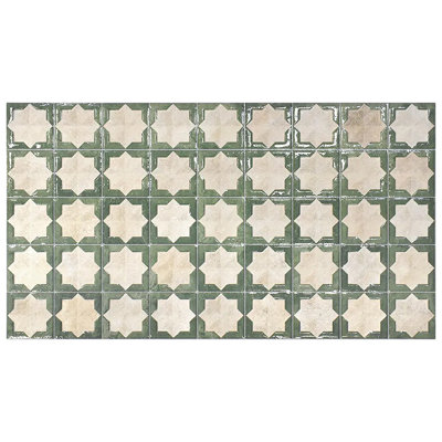 Citadel 12.2 In. X 22 In. Matte And Glossy Porcelain Large Format Wall Tile (13.03 Sq Ft/Case) - 7 Pack