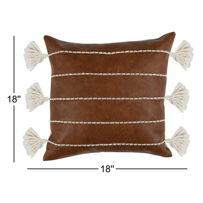 Gretchen Vegan Square Pillow Cover & Insert
