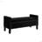 Upholstered Tufted Button Storage Bench With Nails Trim-371160027