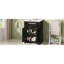 Meuble-lavabo 24 po avec lavabo en céramique intégré, armoire de salle de bain avec 2 portes, 1 tiroir basculant, meuble-lavabo simple pour petite et moyenne salle de bain, noir-525638459