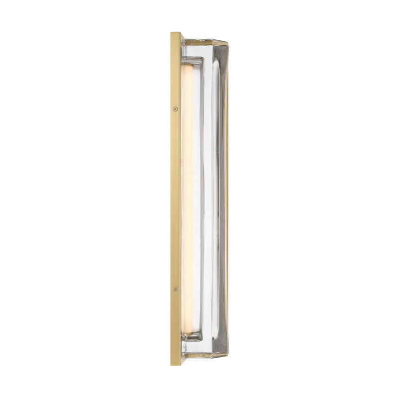 Langferd, extérieur, 24 po, mat, verre transparent, Or