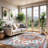 Koressa Chenille Washable Geometric Indoor Rug-1408230815