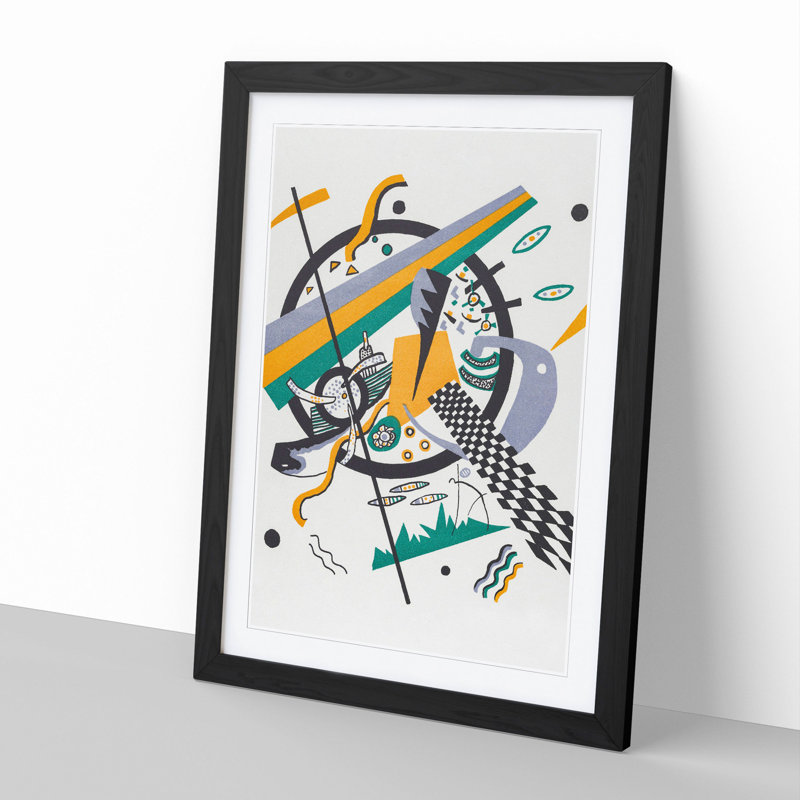 Small Worlds IV by Wassily Kandinsky - Framed Print, 90cm H x 65cm W x 2cm D, Black Framed