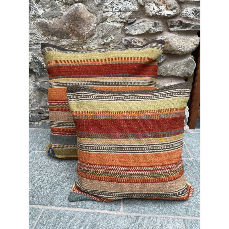 Baxman Yellow Square Cushion Cover, 60cm H x 60cm W