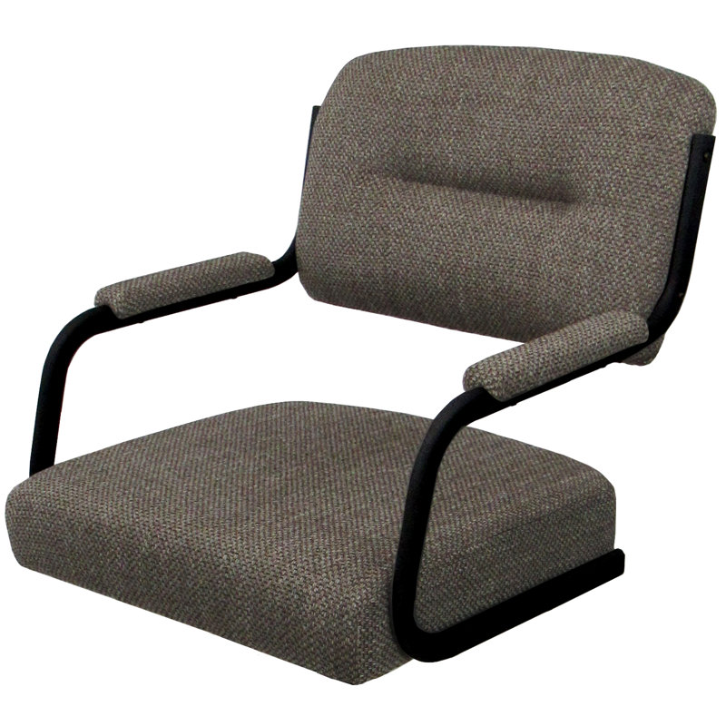 Tabouret de bar pivotant 30 po Jomiah, Noir, Brun