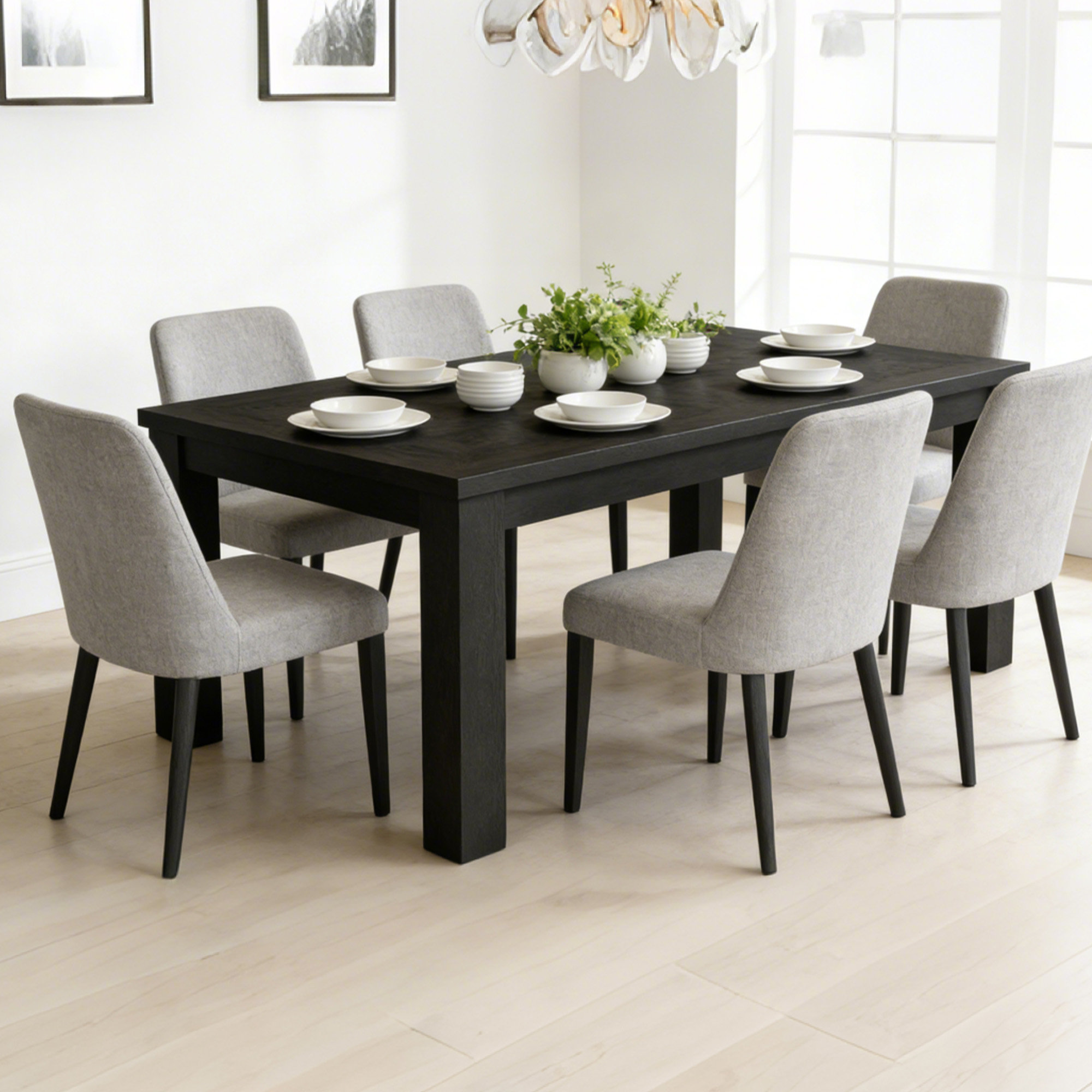 Dutton Dining Table, Cracked Espresso
