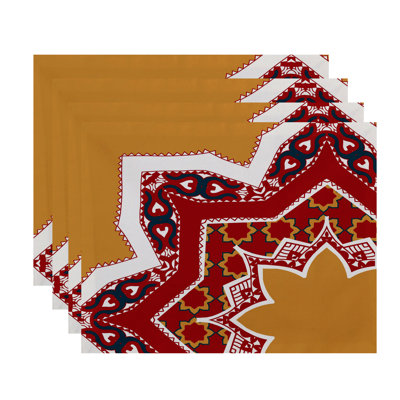 Harrel Polyester Geometric Rectangle Placemat