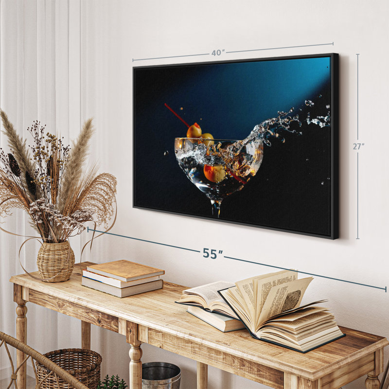 Splash Martini, reproduction sur toile, H 27 po x l 40 po