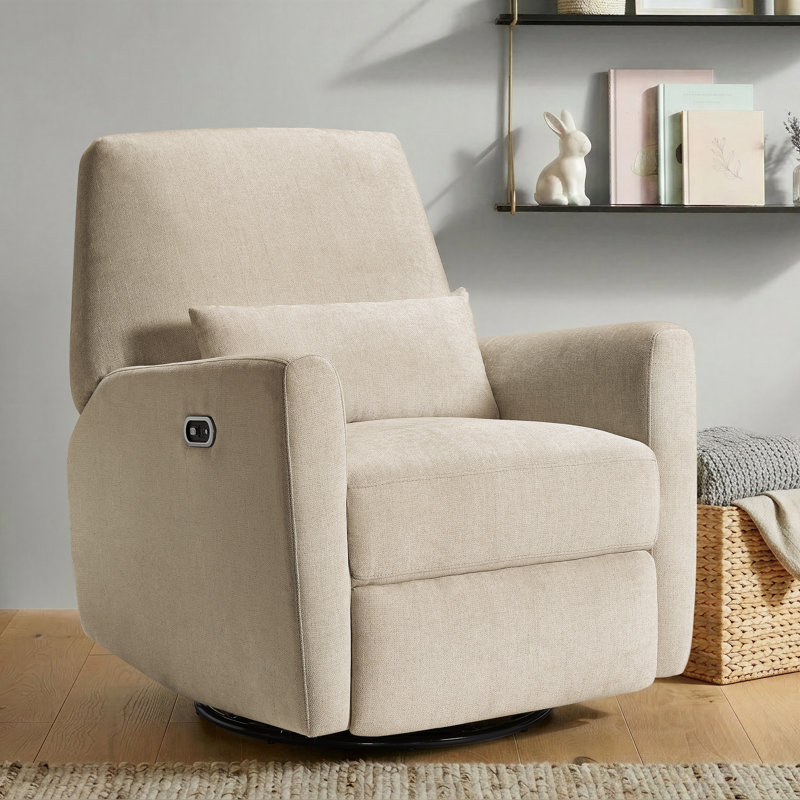 Maxi-Cosi Ansel Swivel Glider and Power Recliner with Night Light, Sand