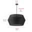 Luminaire suspendu noir à 6 lumières Raynne