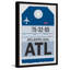 «Atlanta L bagage» - Reproduction d'art graphique sur papier encadrée-661118152