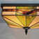 Tiffany 6"-Wide Retro Square Tiffany Ceiling Light