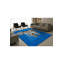 Tapis bleu tissé à motif lavable Mosso-909075660