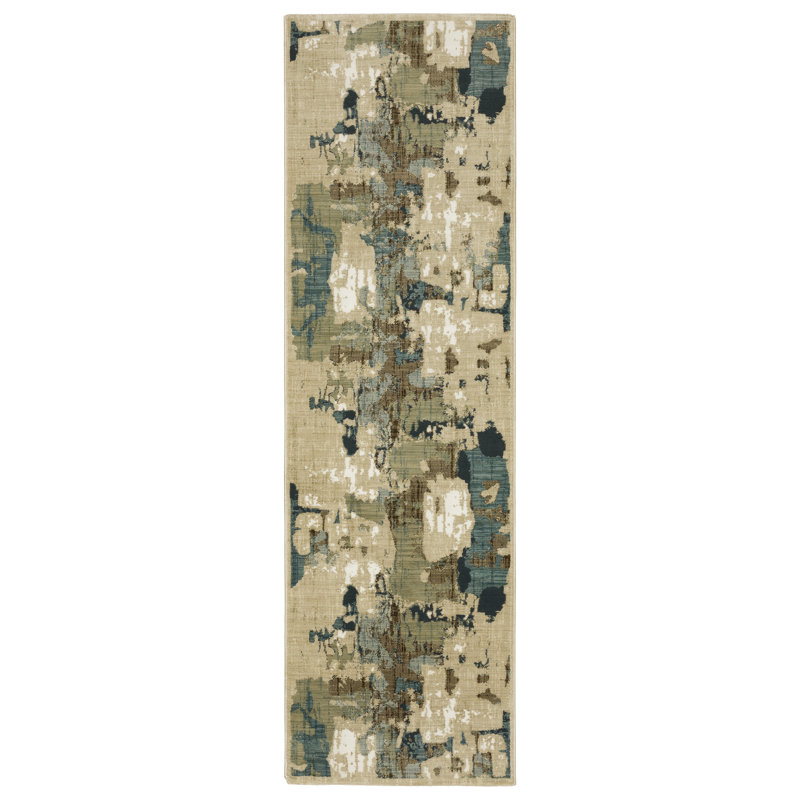 Abstract Indoor Rug, Runner 2'3" x 7'6"