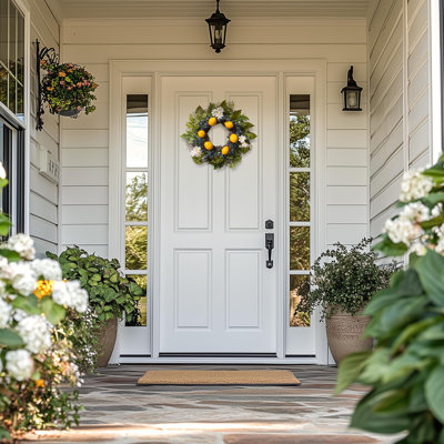 Spring Artificial Lemon Wreaths