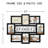 Pourteau 8 Opening Family Picture Frame 