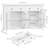 Arlton 55.1" 2 Drawer Sideboard with 4 Glass Doors, Adjustable Shelves-38102761