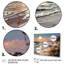«Sunset Ambianc Full Moon Rising Over Beach», reproduction sur toile-1243942199-1243942192