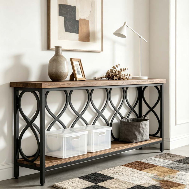 2-Tier Plant Stand,Entryway Table,Console Table