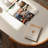 Cream style design solid wood coffee table-107541603