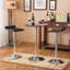 Ensemble de table de bar à hauteur réglable et 2 tabourets pivotants chromés-326292759-326292756-329820455