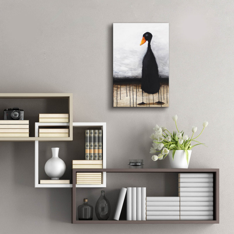 «The Black Duck» par Lucia Stewart, H 24 po x l 16 po x P 0,2 po