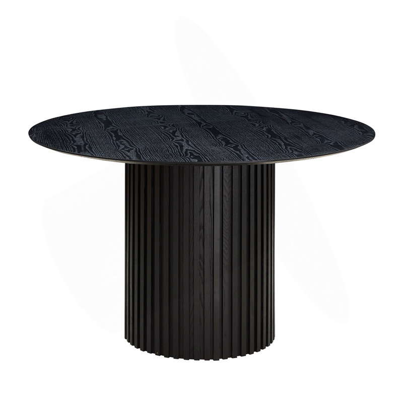 Round shape Dining Table with sturdy base, Black