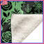 Couvertures vertes en patchwork botanique-127457598