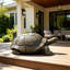 Figurine de tortue réaliste de 30,51 po de long, statue de tortue en résine haute de 11,22 po, grande sculpture de jardin d'extérieur pour décoration naturelle et thématique