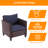 Delreal Wicker 7 - Person Patio Conversation Set with Cushions-1083735806-1083735809