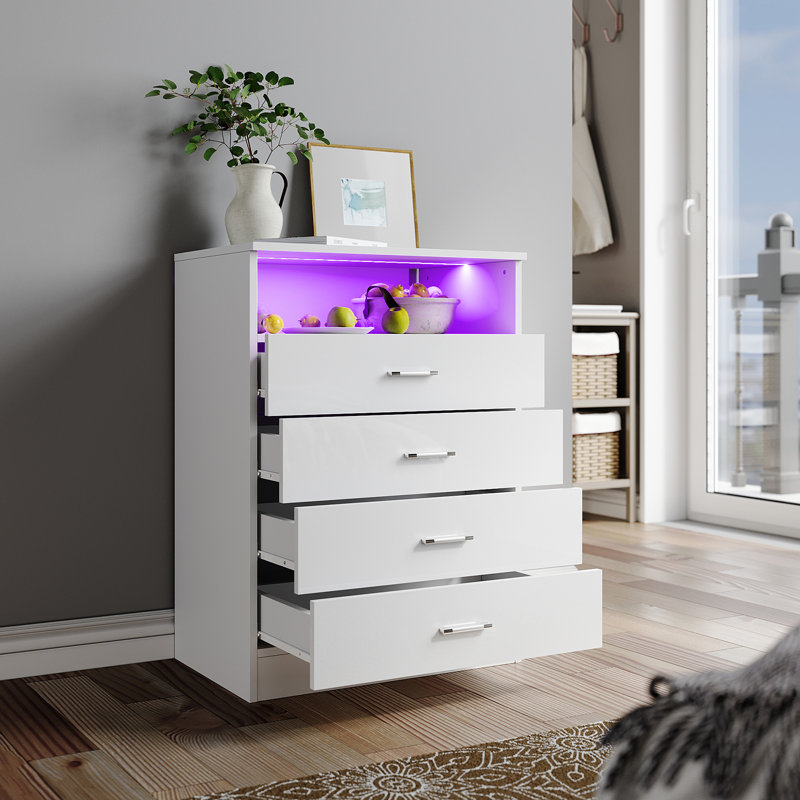 4 - Drawer Rectangle Accent Chest