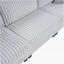Canapé en velours côtelé doux et vertical, avec canapé modulaire en L transformable, deux ports de charge intégrés à l'accoudoir et un repose-pieds qui peut être placé librement n'importe où