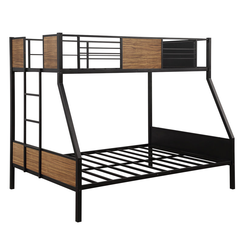 Kids Twin Over Full Bunk Bed, Brown