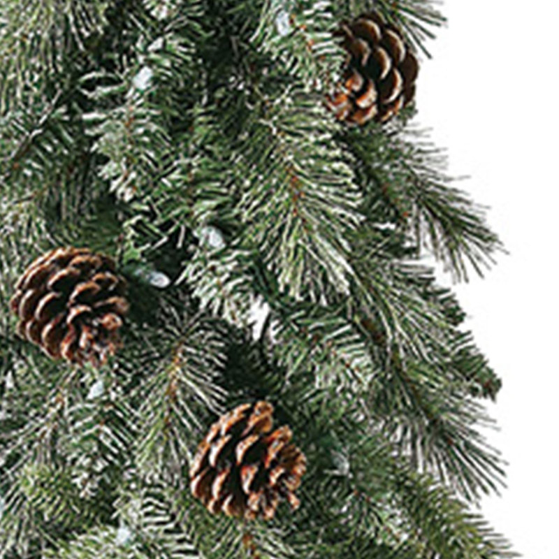 Arbre de Noël artificiel pin d'entrée 5 pi avec pommes de pin