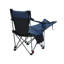 Chaise de camping inclinable et réglable en polyester bleu foncé