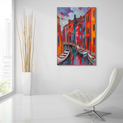 Art mural épique «Burano 1» par Silvia Vassileva, 24 po x 36 po