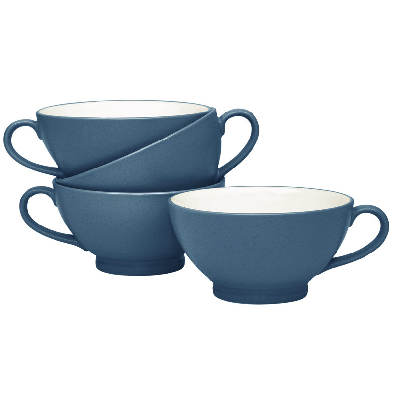 Bols à poignée Noritake Colorwave, 5 1/2 po, 18 oz, Bleu