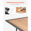 Rectangular Metal Outdoor Dining Table With Umbrella Hole , 149.9cm W 96.5cm D