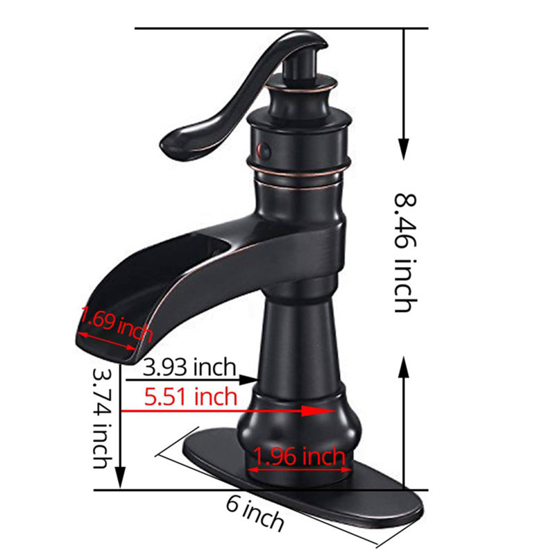 Single-handle Bathroom Faucet, Oil Rubbed Bronze