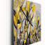 Motif jaune et gris en fusion artistique - horloge murale bohème mosaïque-918077285